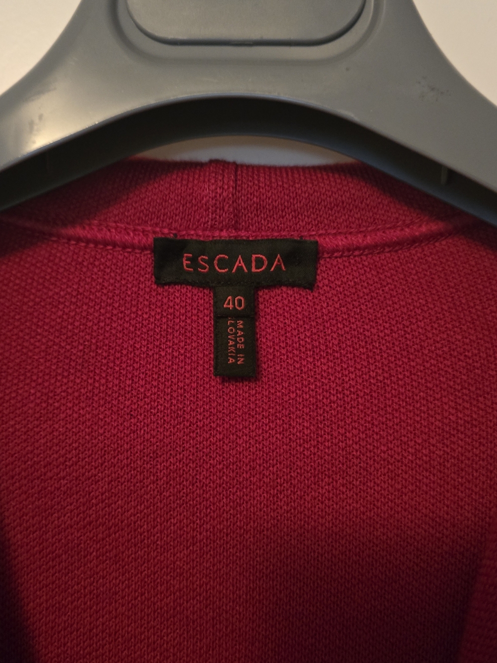 Escada Red Zip-Front Jacket - Picture 7 of 9